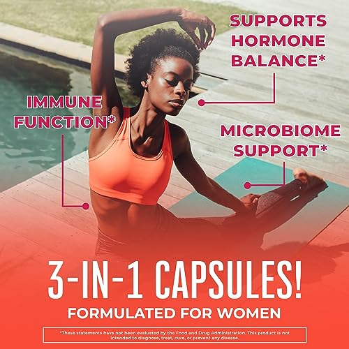 MaryRuth's 3-in-1 Daily Health Probiotics for Women | Clinically Tested | Hormone Support MaryRuth Organics uk supplements