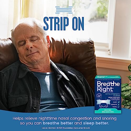 Breathe Right Nasal Strips | Extra Strength | Clear | For Sensitive Skin Breathe Right uk supplements