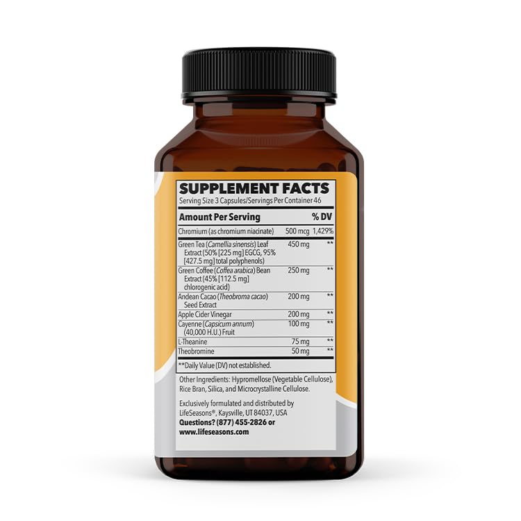 LifeSeasons - Metabolism - Weight Control Support and Energy Booster Supplement LifeSeasons uk supplements
