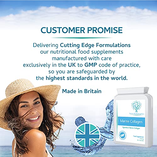 Marine Collagen 600mg 60 Capsules - Highly Bioavailable Naticol® Type 1 swiss bioenergetics uk supplements