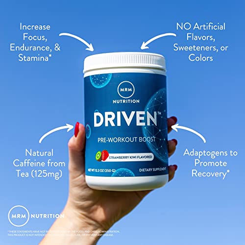 MRM Nutrition Driven Pre-Workout Powder | Blood Orange Flavored | 125mg Caffeine MRM uk supplements