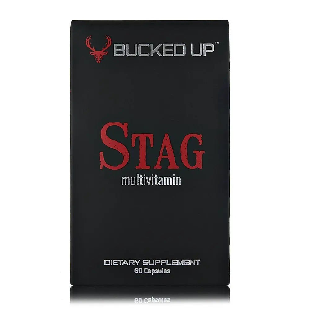 Stag Multivitamin - Men - Full Spectrum Vitamin Formula - Vitality, Immunity and Muscle Function (60 Capsules) Bucked Up uk supplements