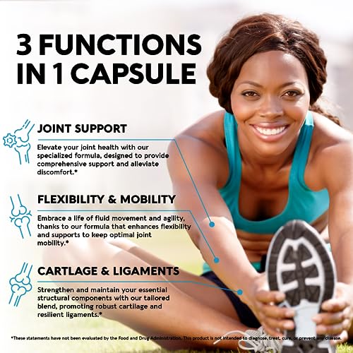 Glucosamine | Chondroitin | MSM | Collagen - 2800 mg Joint Support Supplement NUTRAHARMONY uk supplements