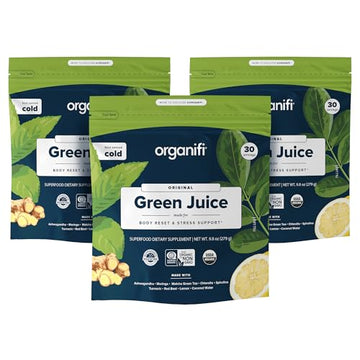 Organifi Green Juice - Organic Superfood Powder - 90-Day Supply - Organic Vegan Greens Organifi uk supplements
