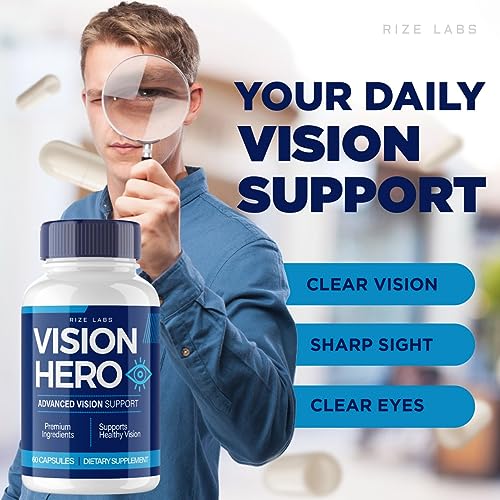 (5 Pack) Vision Hero Capsules - Vision Hero Eye Health Supplement for Healthy rize labs uk supplements