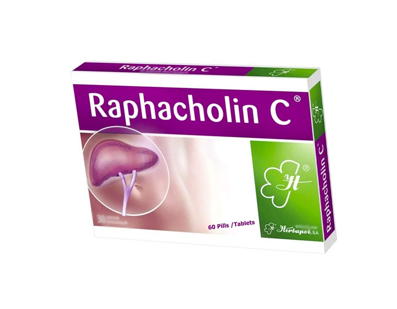 Polpharma RAPHACHOLIN C N30 x 2 Pills/Tablets (Total 60) - Made in Poland & Language Polpharma uk supplements