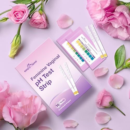 Easy@Home Vaginal pH Test -10 Strips | BV Test Kit at Home for Women | Yeast Infection Test + pH Balance Easy@Home uk supplements