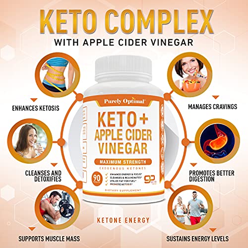 Premium Keto Pills + Apple Cider Vinegar Capsules with Mother - Utilize Fat Purely Optimal uk supplements