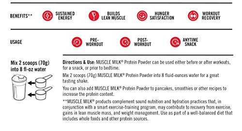 Muscle Milk Genuine Protein Powder, Chocolate, 4.94 Pound, 32 Servings, 32g Protein Muscle Milk uk supplements