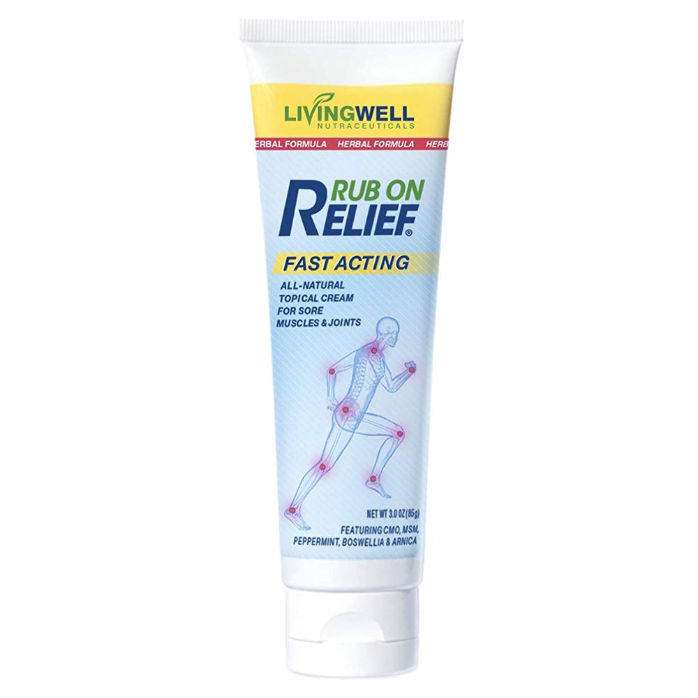 RUB ON RELIEF Fast Acting, Natural Joint and Ache Cream for Muscles, Neck, Back RUB ON RELIEF uk supplements