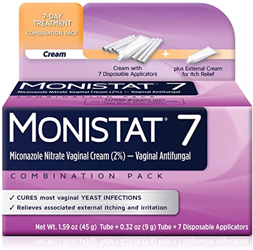 MONISTAT 7-Dose Treatment For Women, 7 Disposable Applicators & External Itch Cream, (Pack of 1) Monistat uk supplements