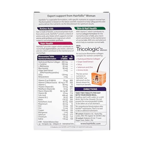 Hairfollic Her 60 Tablets Hairfollic uk supplements