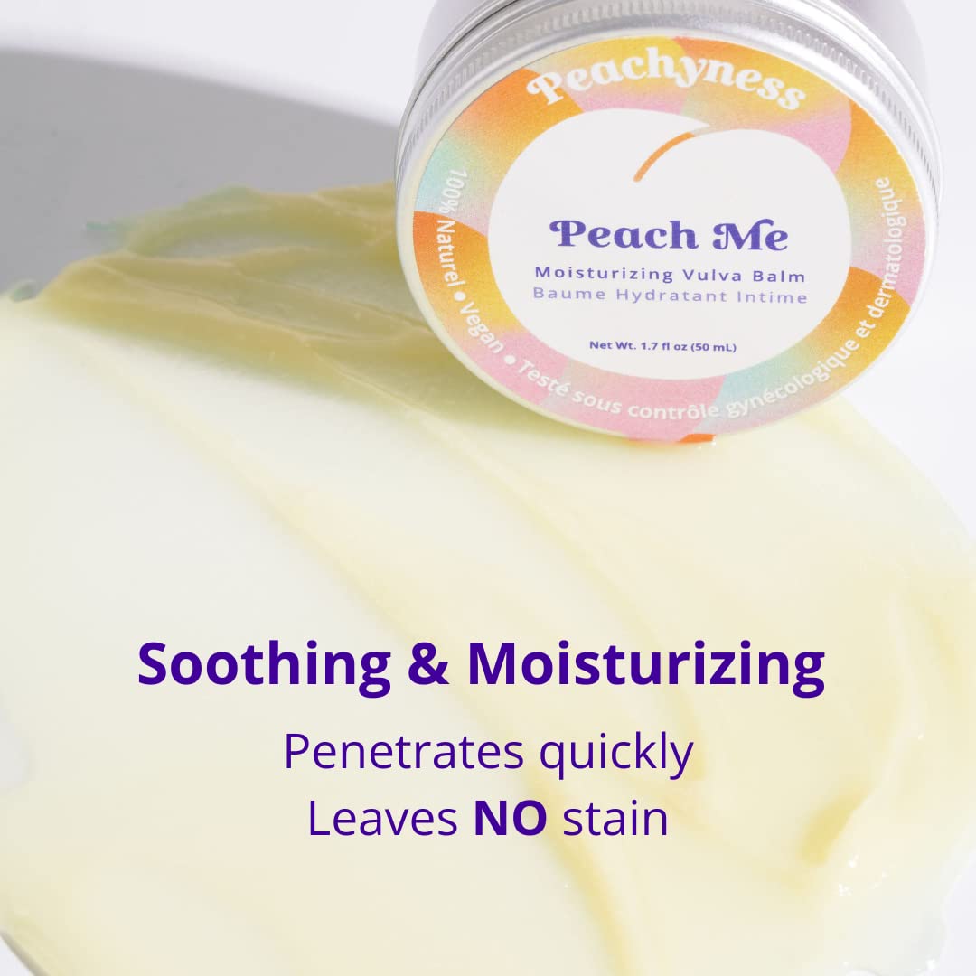 Peach Me Organic Vulva Balm by Peachyness - Hormone-Free Vaginal Moisturizer for Sensitive Skin Peachynes s uk supplements