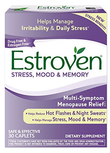 Estroven Stress Plus Mood & Memory | Menopause Relief Dietary Supplement | Safe Multi-Symptom Relief Estroven uk supplements