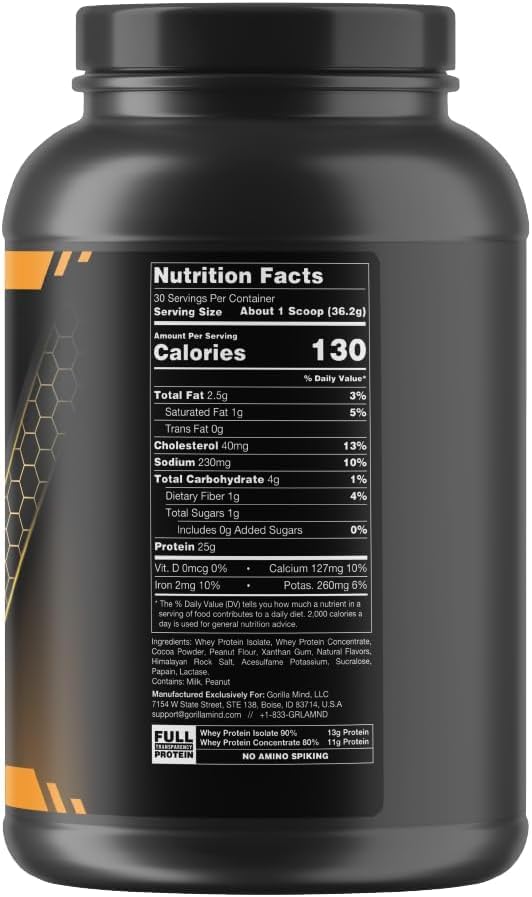 Gorilla Mode Premium Protein - Chocolate Peanut Butter / 24 Grams of Protein/Recover Gorilla Mind uk supplements