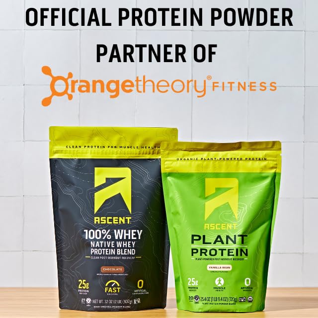 Ascent 100% Whey Protein Powder - Post Workout Whey Protein Isolate, Zero Artificial Ascent uk supplements