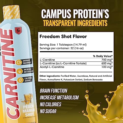 Campus Protein - Carnitine Liquid Supplement, Weight Loss Aid for Natural Energy Campus Protein uk supplements