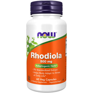 NOW Supplements, Rhodiola 500 mg, Helps Body Adapt to Stress of Daily Life*, Adaptogenic NOW uk supplements