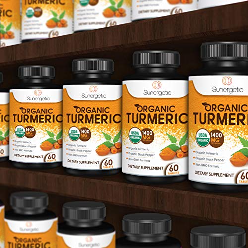 USDA Certified Organic Turmeric Supplement – Includes Organic Turmeric & Organic Black Sunergetic uk supplements