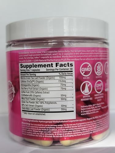 Clean+Lean-Organic Fat Burner by FitFarm USA - Worlds First Organic Fat Burner Supports FIT FARM USA uk supplements