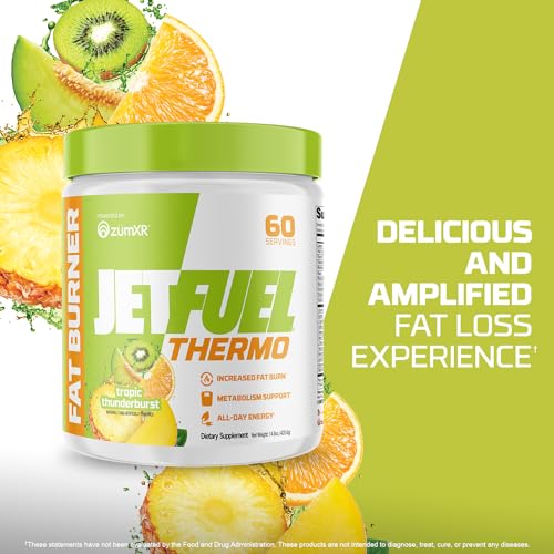 GAT SPORT JetFuel Tropic Thunderburst Thermo Powder for Fat Burning, ZumXR Caffeine GAT SPORT uk supplements