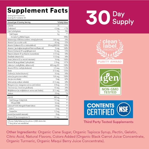 SmartyPants Teen Girl Multivitamin Gummies: Omega 3 Fish Oil (EPA/DHA), Vitamin D3 SmartyPants uk supplements
