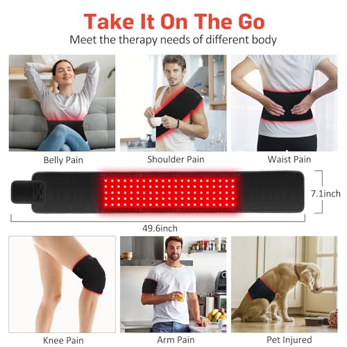 Red Light Therapy for Body, Infrared Light Therapy for Shoulder Waist Muscle Pain Relief GMOWNW uk supplements