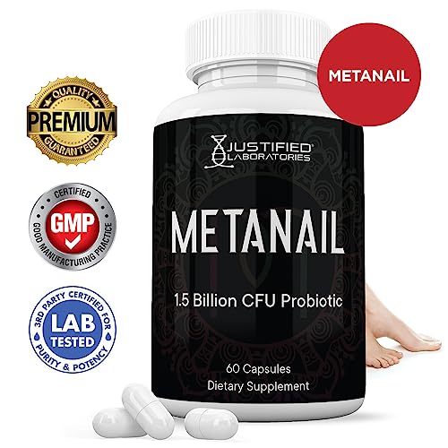 Justified Laboratories (2 Pack) Metanail 1.5 Billion CFU Probiotic Nail Support 120 Capsules Justified Laboratories uk supplements