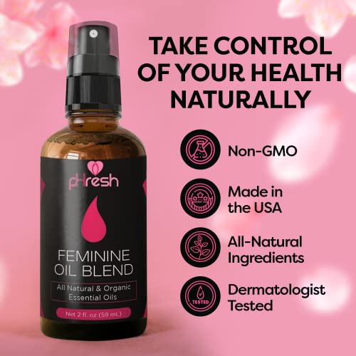 pHresh Feminine Essential Oil Spray & Vaginal pH Test Strips ACE NUTRITION uk supplements