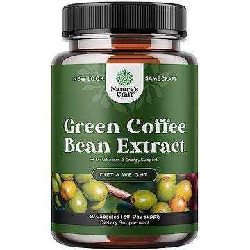 Pure Green Coffee Bean Extract Supplement – Best for Weight Loss Appetite Suppressant Natures Craft uk supplements