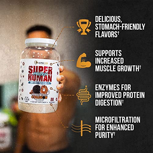 ALPHA LION Superhuman Whey Protein Powder, Great Tasting Pure Whey Protein Isolate ALPHA LION uk supplements