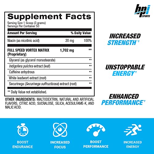 BPI Sports 1.M.R Vortex Pre Workout Powder, Non Habit Forming, Sustained Energy & Nitric BPI Sports uk supplements