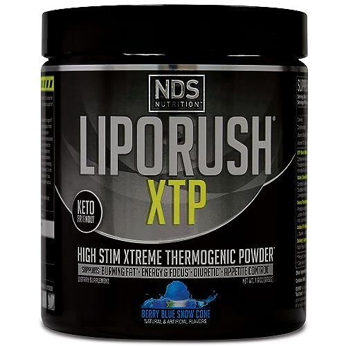 LIPORUSH NDS Nutrition XTP Thermogenic Fat Burner with L-Carnitine - Energy, Focus LIPORUSH uk supplements