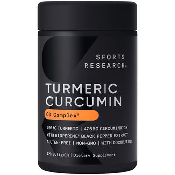 Sports Research Turmeric Curcumin C3 Complex 500 mg, Enhanced with Black Pepper Sports Research uk supplements