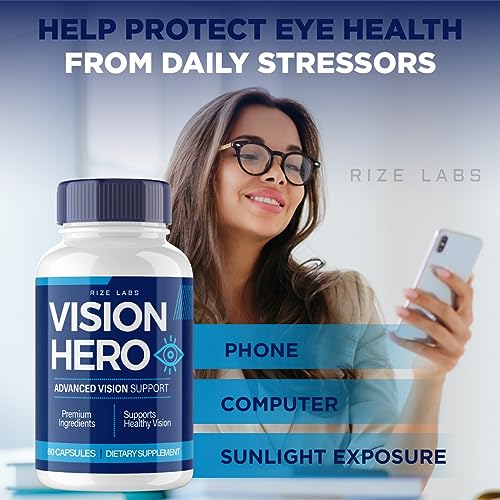 (5 Pack) Vision Hero Capsules - Vision Hero Eye Health Supplement for Healthy rize labs uk supplements