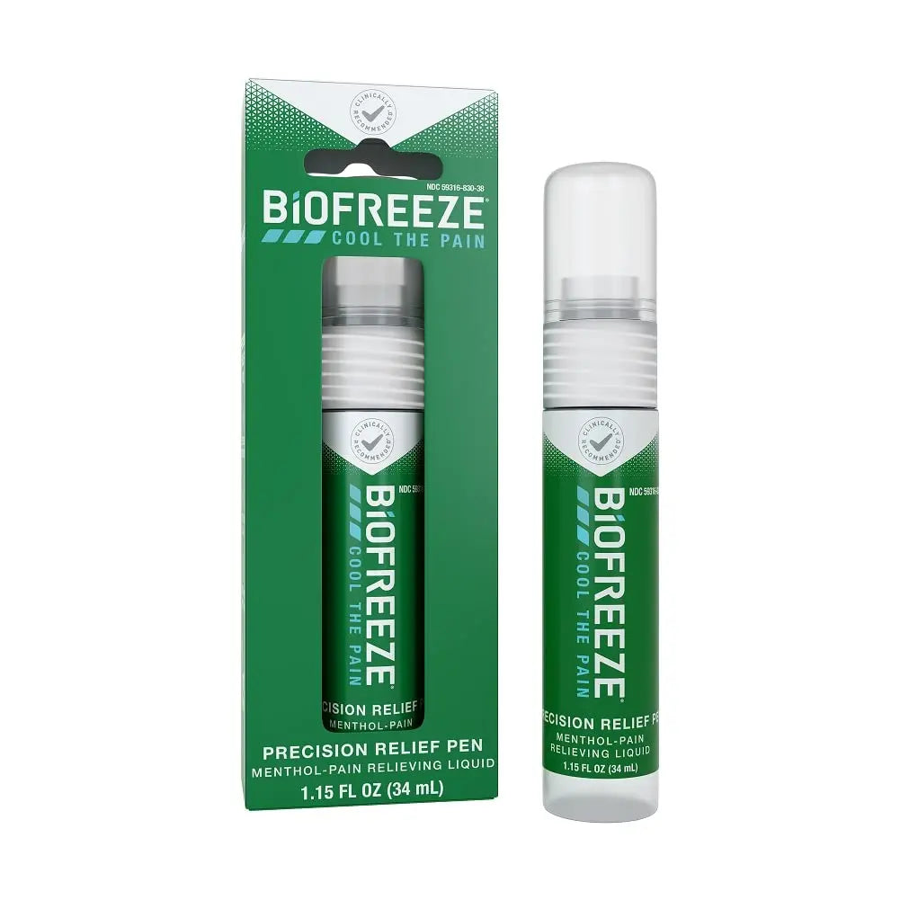 Biofreeze Precision Pain Relief Pen, Arthritis Pain Reliever, Mess-Free Cooling Joint Pain Relief, Menthol Pain Relief Liquid 1.15 Fl Oz Biofreeze uk supplements