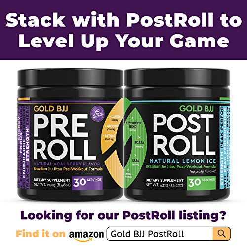 Gold BJJ PreRoll - Jiu Jitsu Pre Workout Supplement for Energy, Focus, and Endurance Gold BJJ uk supplements