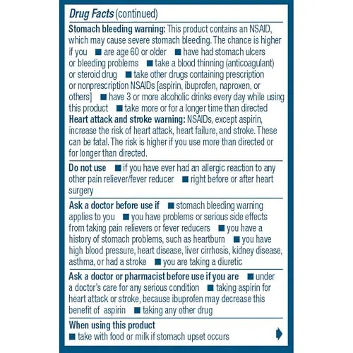 Advil Ibuprofen Coated Caplets Pain Reliever and Fever Reducer 200 Milligram 24Ct Advil uk supplements