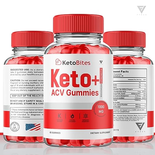 (2 Pack) Keto Bites ACV Gummies, KetoBites Keto ACV Gummies Advanced Weight Loss Fyvus uk supplements