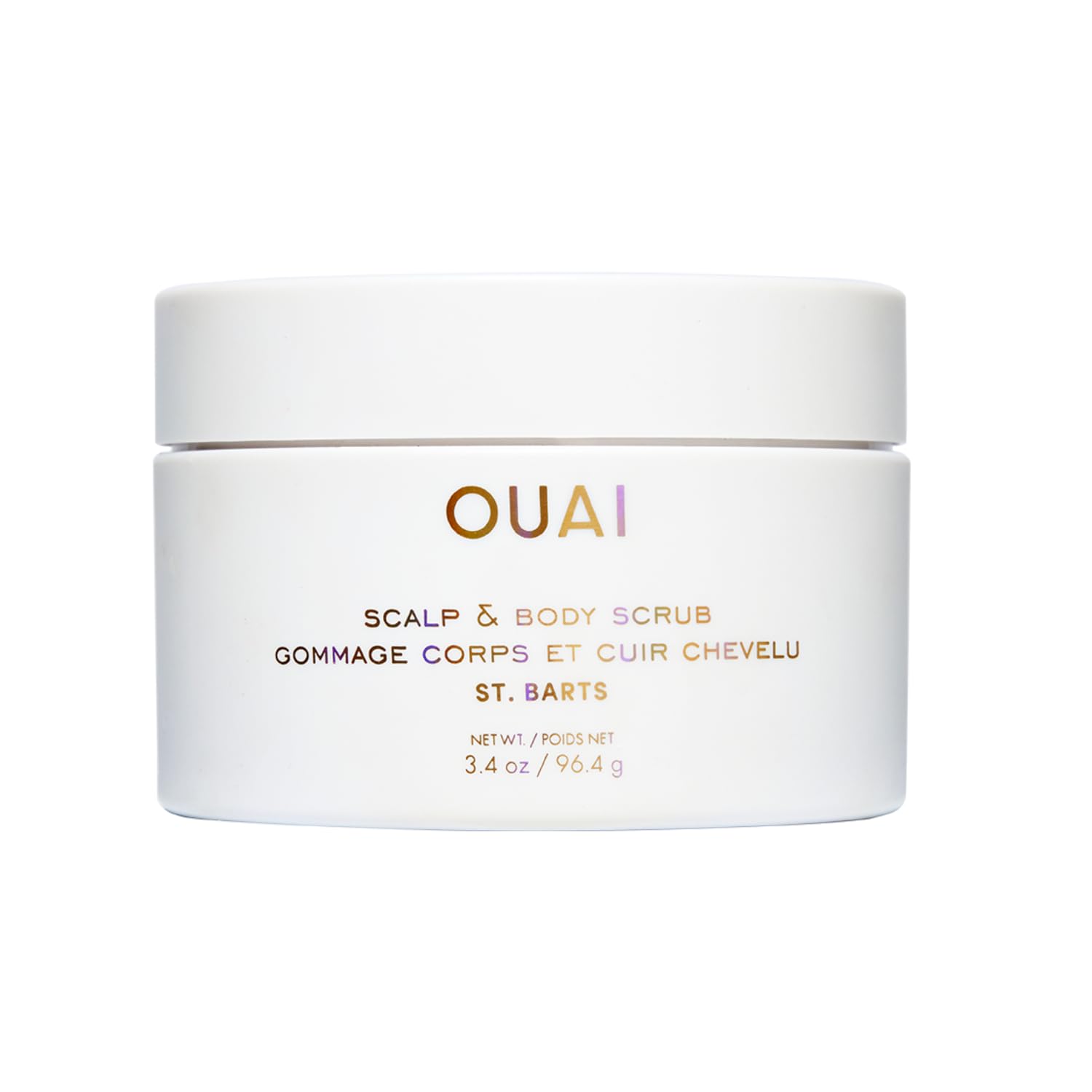 OUAI Scalp & Body Scrub, St. Barts Travel Size - Exfoliating Body Scrub with Sugar & Coconut Oil Blend for Smooth, Moisturized Skin - Gentle Scalp Exfoliator for Removing Product Build Up (3.4 oz) OUAI uk supplements