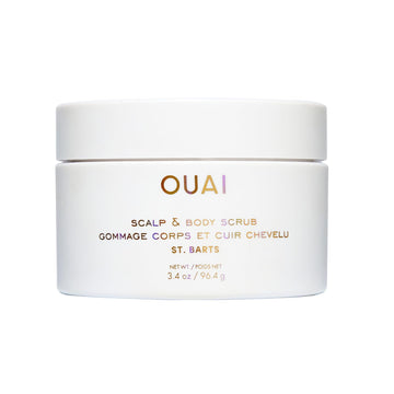 OUAI Scalp & Body Scrub, St. Barts Travel Size - Exfoliating Body Scrub with Sugar & Coconut Oil Blend for Smooth, Moisturized Skin - Gentle Scalp Exfoliator for Removing Product Build Up (3.4 oz) OUAI uk supplements