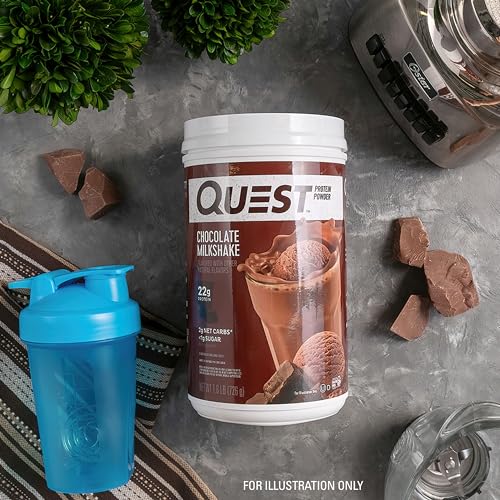 Quest Nutrition Chocolate Milkshake Protein Powder, 22g Protein, 2g Net Carbs, 1g Sugar Quest Nutrition uk supplements