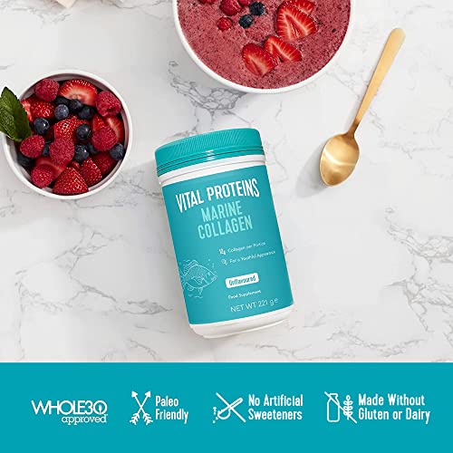Vital Proteins Marine Collagen Peptides Powder Supplement - Hydrolyzed Collagen - 221g Canister VITAL PROTEINS uk supplements
