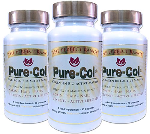 Pure-Col Pure Collagen Bio-Active Matrix Capsules The Perfect Range uk supplements