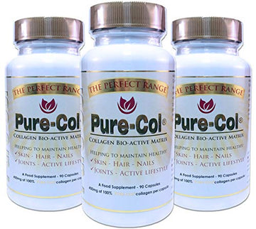 Pure-Col Pure Collagen Bio-Active Matrix Capsules The Perfect Range uk supplements
