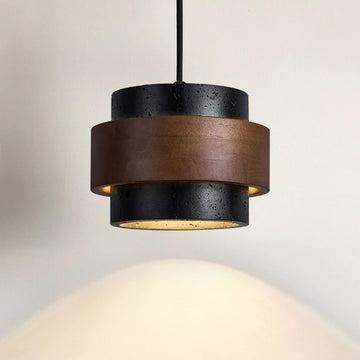 JIANGXMF Nordic Natural Travertine Pendant Light Wabi-sabi Stone Chandelier Retro Industry Hanging Ceiling Lamp for Bedroom Bedside Study Dining Table Lighting (Black) JIANGXMF uk supplements