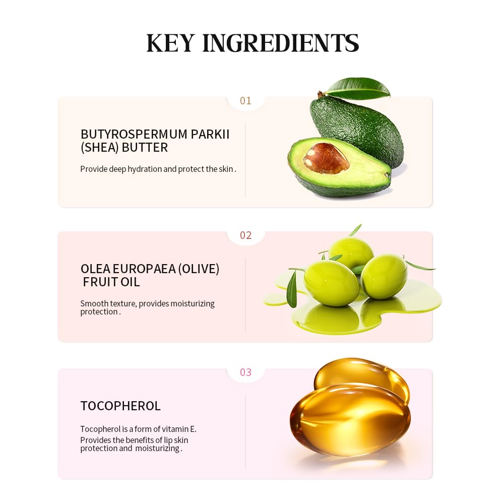 YumSova 4PCS Summer Lip Gloss Lipstick, Containing Natural Oils And Fruit Extracts, Can Soothe And Soften Dry Lips, Keep Moisture For A Long Time, And Is Not Sticky (4PCS) YumSova uk supplements