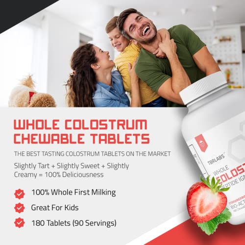 Bovine Colostrum Chewable Tablets - TBR Labs - with Immunoglobulins and Lactoferrin TBR Labs uk supplements