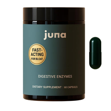 Juna Digestive Enzymes + Probiotic — 3-in-1 Daily Gut Support for Bloat Relief, Smooth Digestion & Microbiome Balance | 15 Enzymes, 5 Probiotics, 8 Botanicals | Vegan, 3rd-Party Tested | 60 Capsules Juna uk supplements