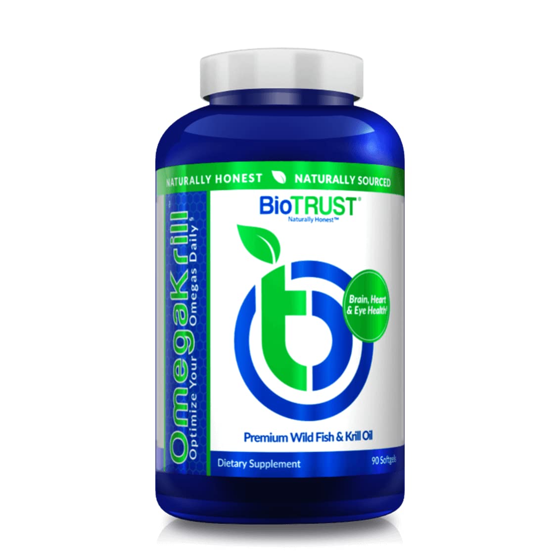 BioTrust OmegaKrill EPA & DHA Omega 3 Supplement, Fish and Krill Oil to Provide Bio TRUST uk supplements